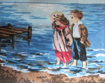 Printed Needlepoint Tapestry  Canvas Collection D'art "Children" A36