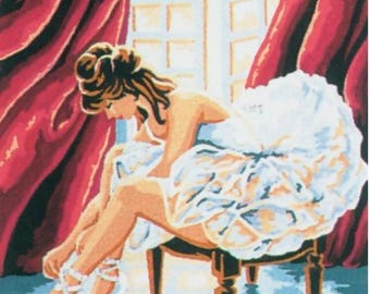 Printed Needlepoint Tapestry Kit Collection D'art  "Dancer" 6035K