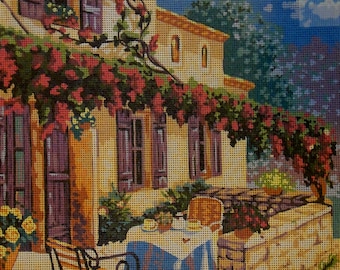 Printed Needlepoint Tapestry  Canvas Collection D&#39;art &quot;Greece&quot; 11433