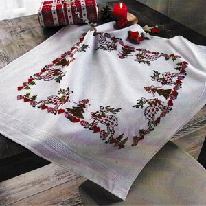 Christmas Miracle Tablecloth Kit for Cross Stitch Embroidery Duftin 5010