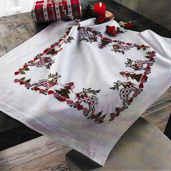 Kit de nappe miracle de Noël pour broderie au point de croix Duftin 5010