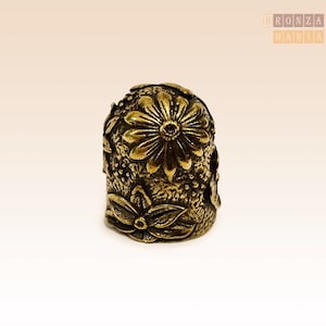 Souvenir Сollectable Thimble BronZamania &quot;Lotus&quot;