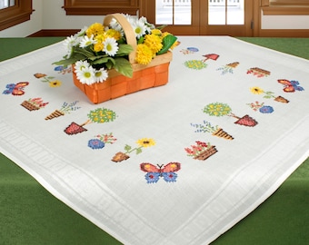 クロスステッチ刺繍用サマーテーブルクロスキット Schaefer 6838