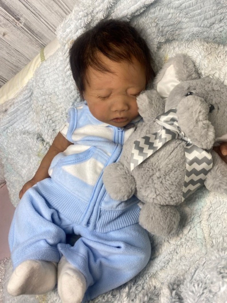 Silicone Reborn Sleeping Baby Remington- Full Bodied- Made To Or Silicone Reborn Sleeping Baby Remington- Full Bodied- Made To Or