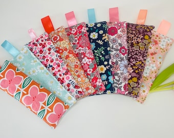 Spring fabric bookmark