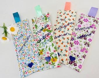 Fabric bookmark - special Mother's Day