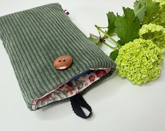 Pochette en tissu pour téléphone portable (max. 8,5cm de largeur)