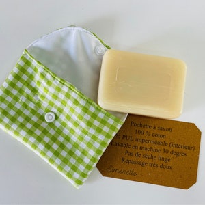 Green Vichy soap or shampoo pouch