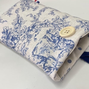 Stoffen etui voor mobiele telefoon (max. 8,5 cm breed)