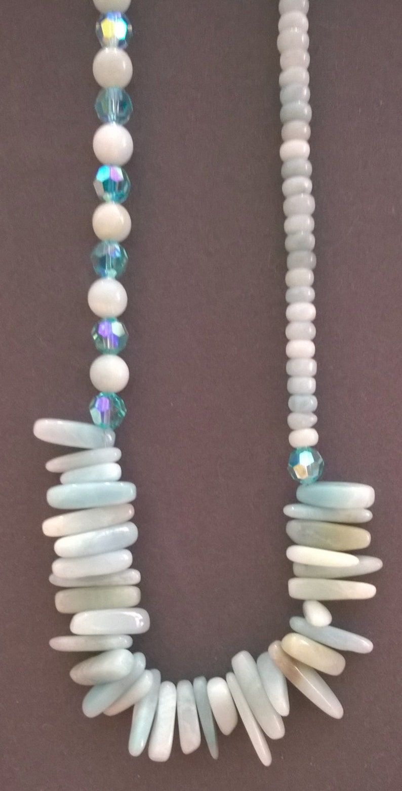 Earrings and Bracelet Amazonite Necklace