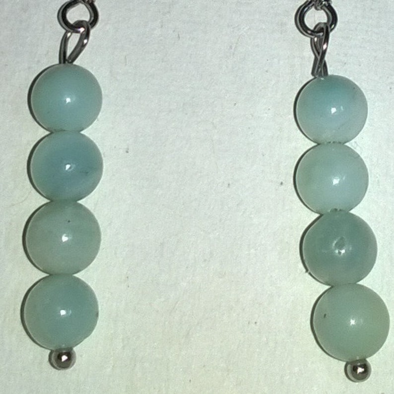 Earrings and Bracelet Amazonite Necklace