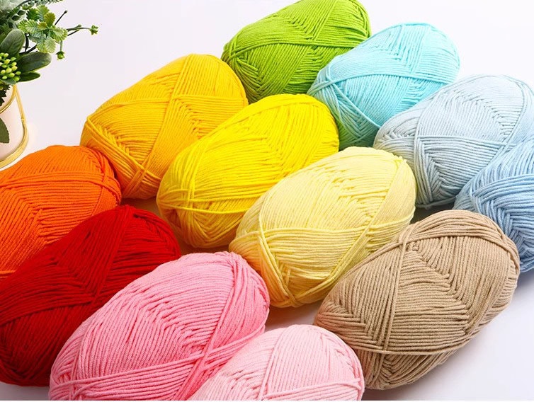 Soft Milk Crochet Yarn Sale Clearance 50g Lace Thread For Baby