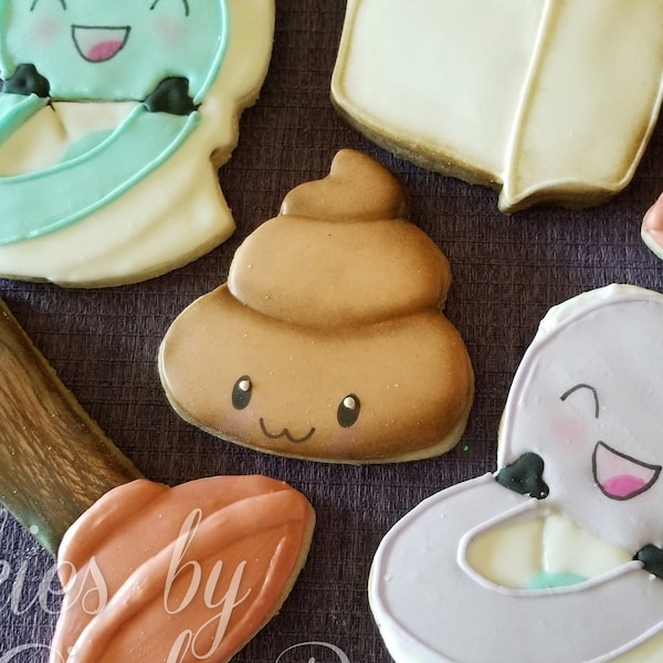 Poop Emoji Cookie Cutter, Potty Cookie Cutters