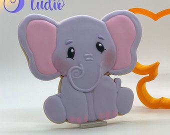 Elephant Cookie Cutter, Jungle Animal Cookie Cutter