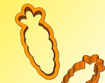 Tall Curvy Carrot Cookie Cutter: Easter Baking