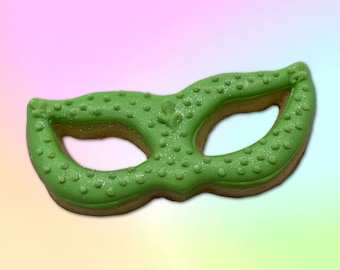 Mardi Gras Mask Cookie Cutter: Food Safe PLA Plastic