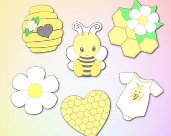 Bee Cookie Cutter Set: Honeycomb, Beehive, Daisy