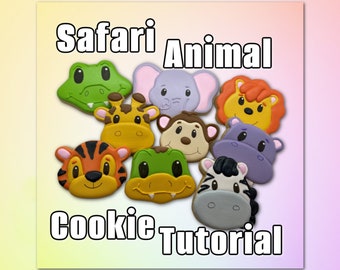 Safari Animal Cookie Decorating Tutorial