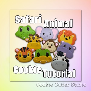 Safari Animal Cookie Decorating Tutorial