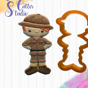 Safari Boy Cookie Cutter, Safari Cookie Cutters, Animal Cookie Cutters