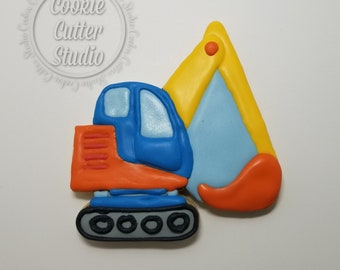 Excavator Cookie Cutter: Construction Digger, Food Safe PLA