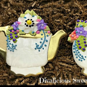 Floral Teapot and Teacup Cookie Cutters