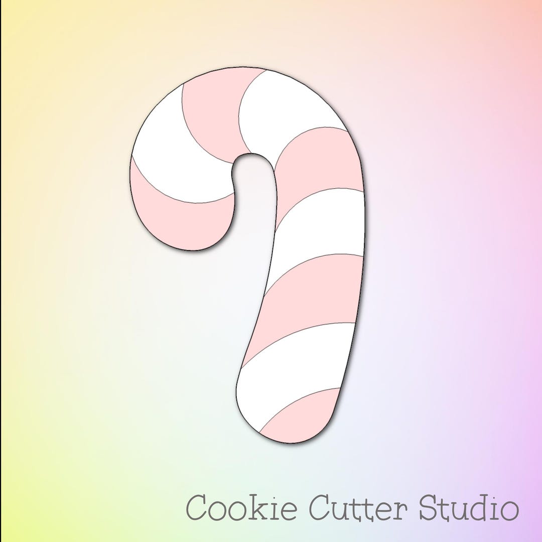 Candy Cane Cutter Candy Cane Cookie Cutter, Christmas Cookie Cutters - Etsy