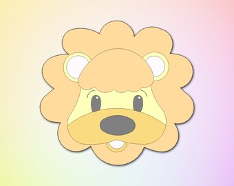 Lion Cookie Cutter, Safari Animal Cookie Cutters, Jungle Animal Cookie Cutters