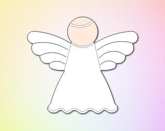 Angel Cookie Cutter, Christmas Angel Cookie Cutter