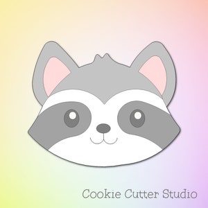 Raccoon Cookie Cutter, Woodland Animal Cookie Cutters