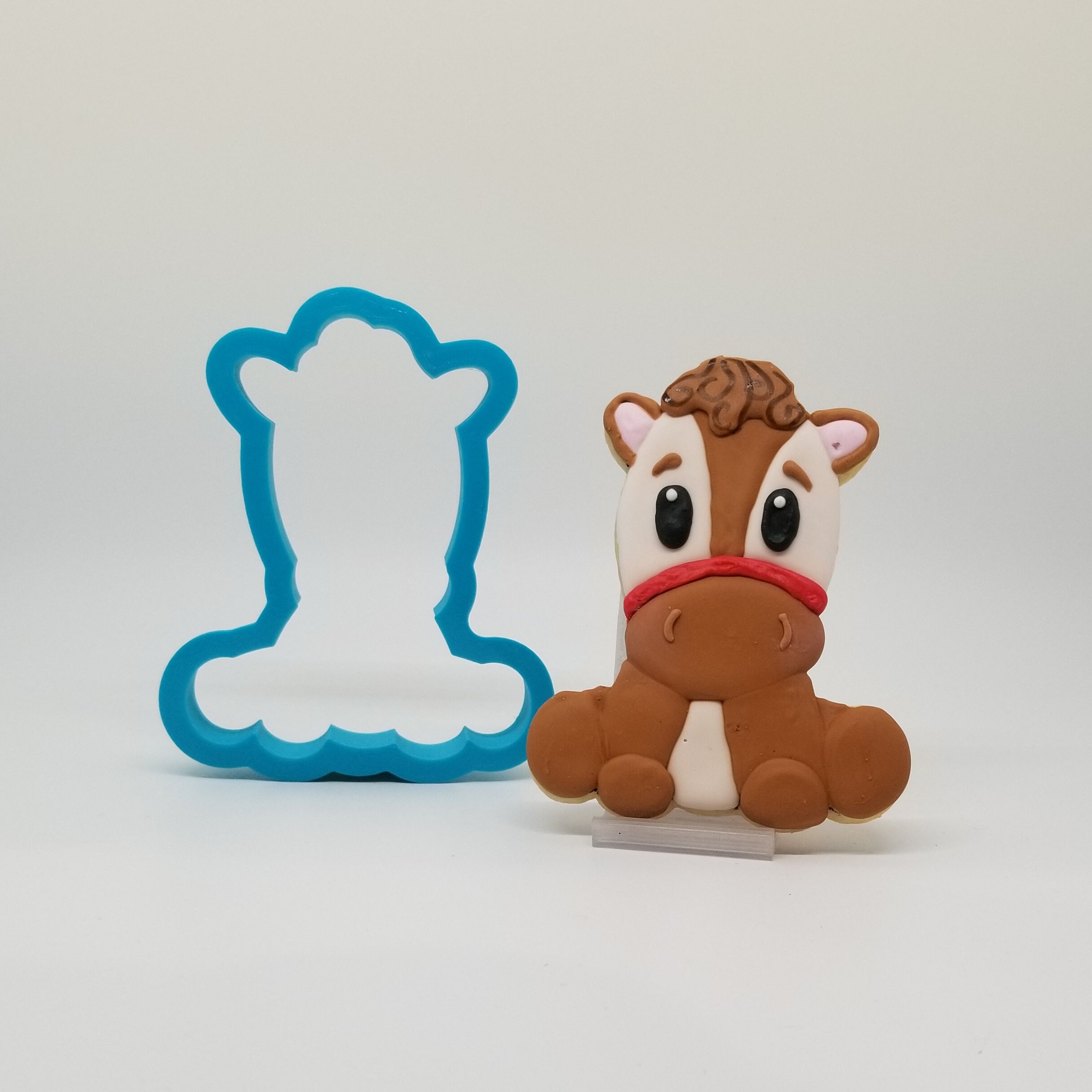Tagliabiscotti a forma di cavallo: tagliabiscotti in plastica PLA a forma di animale da fattoria - Italia