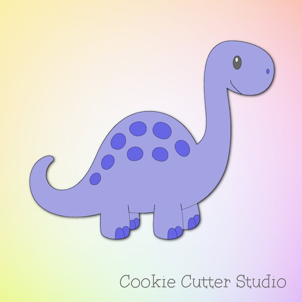 Brachiosaurus Cookie Cutter, Dinosaur Cookie Cutter, Longneck Cookie Cutter