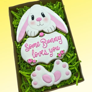 Bunny with Plaque Cookie Cutter Set, Easter Cookie Cutters