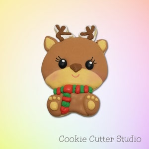 Reindeer Cookie Cutter, Christmas Cookie Cutters