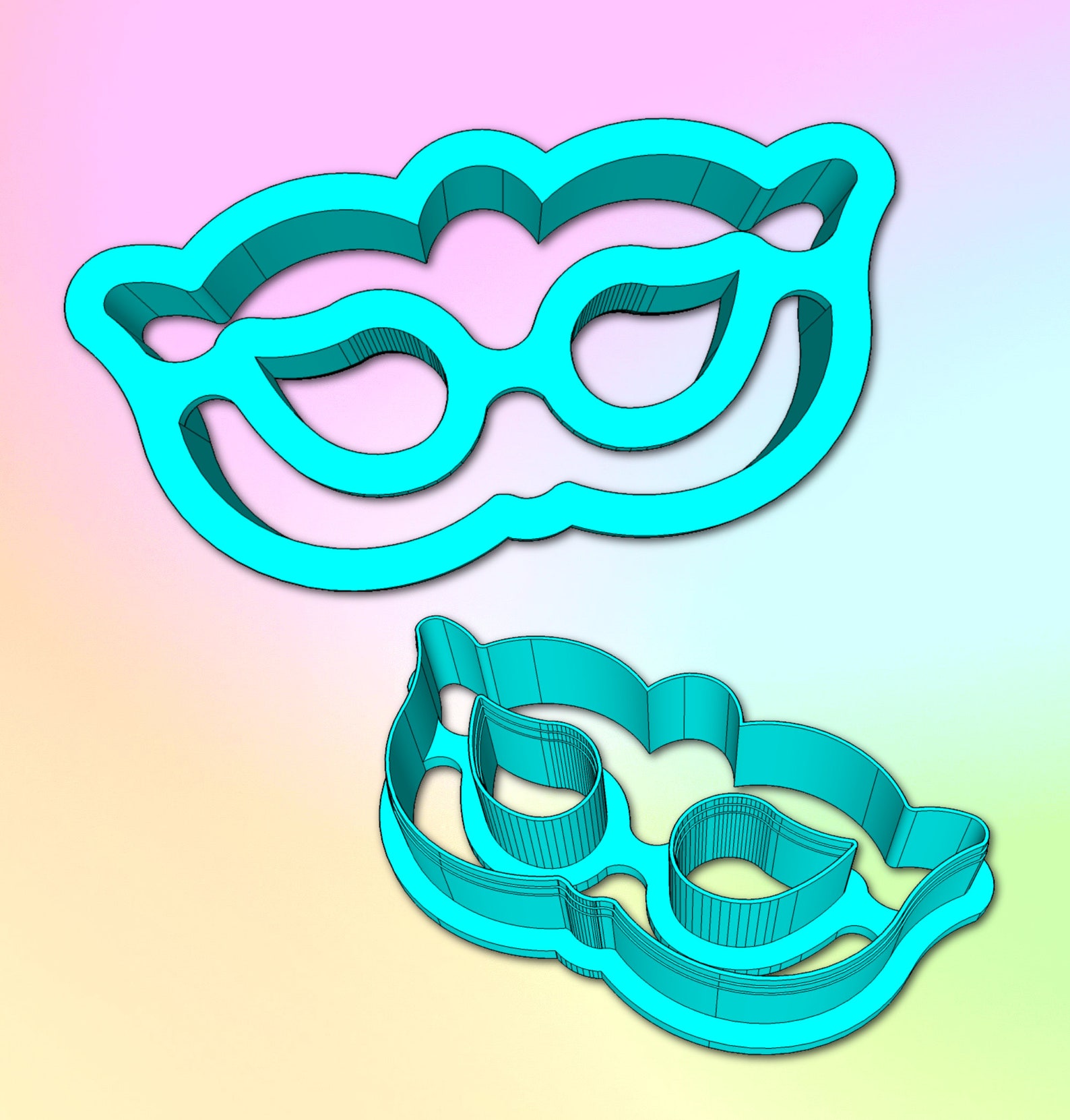 mini mardi gras cookie cutters