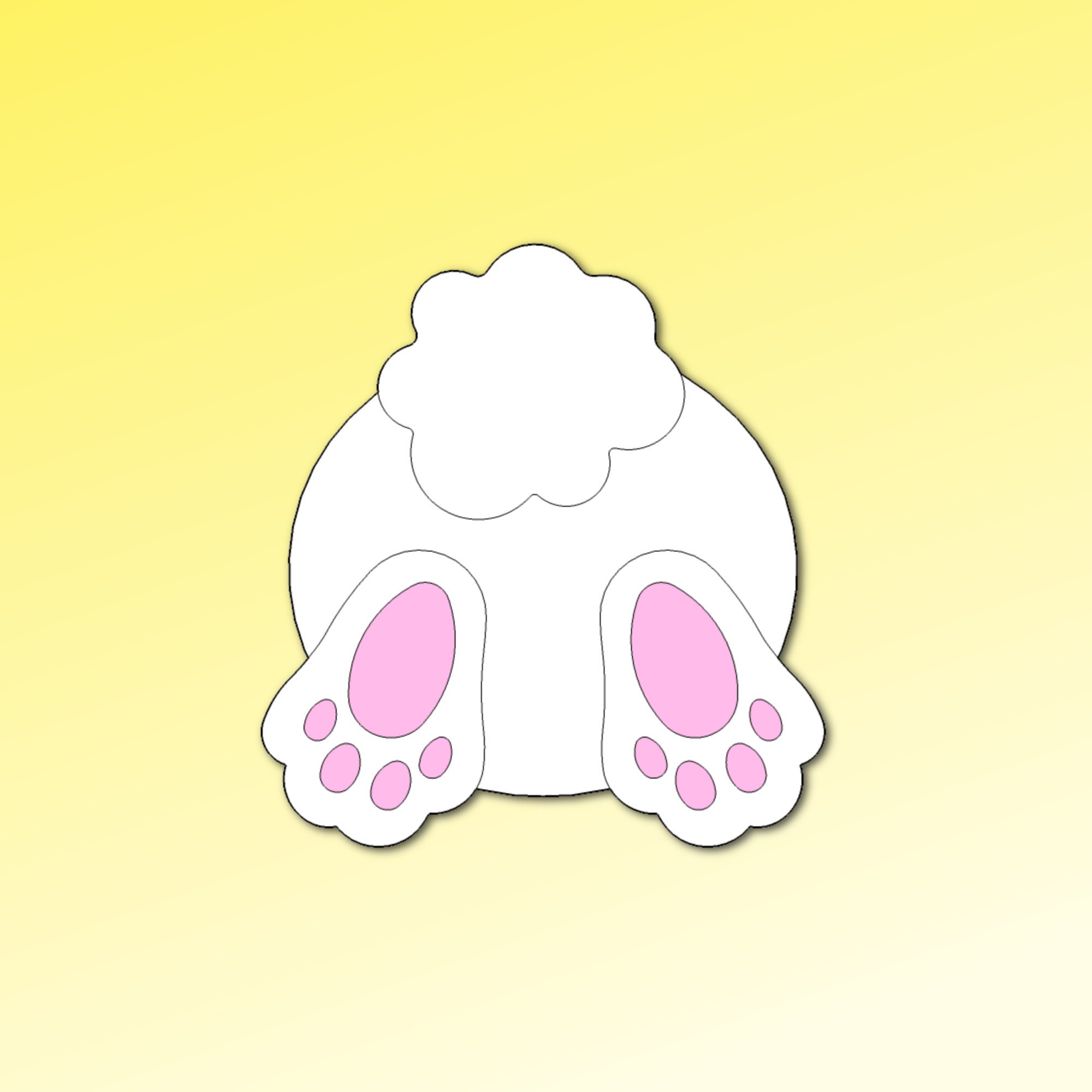 Bunny Butt Cookie Cutter Set Easter Cookie Cutters Etsy