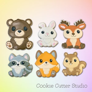 Forest Animal Cookie Cutter Set, Woodland Animal Cookie Cutters