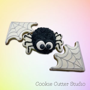 Spider Web & Spider Cookie Cutter Set: Halloween Baking