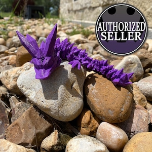 3D Printed Crystal Dragon: Articulated Fantasy Figurine