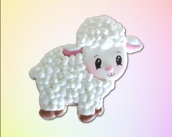 Standing Lamb Cookie Cutter: Food Safe PLA Plastic