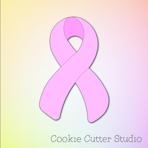 Ribbon Cookie Cutter, Breast Cancer Cookie Cutters