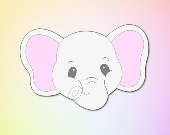 Elephant Head Cookie Cutter: Safari Jungle Animal