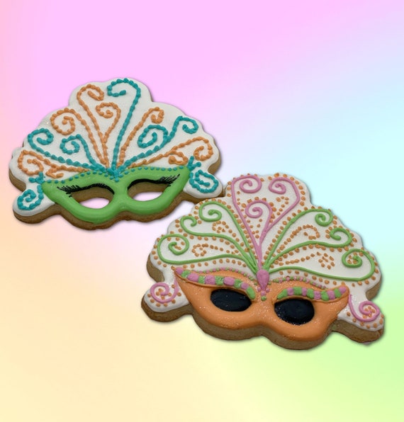 Mardi Gras Mask Cookie Cutter 19, Mardi Gras Cookie Cutters 