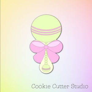 Baby Rassel Cookie Cutter: Babypartybevorzugung