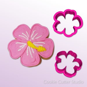 Hibiskus Cookie Cutter: Tropische Blume, Lebensmittelecht PLA