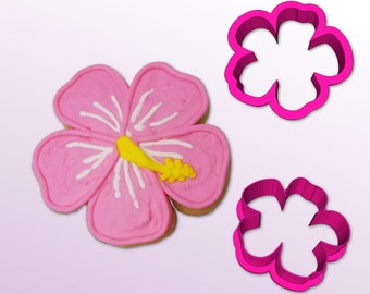 Hibiscus Cookie Cutter, Tropical Cookie Cutter