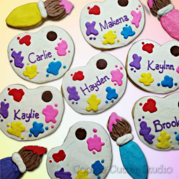 Paint Palette and Paint Brush Cookie Cutters