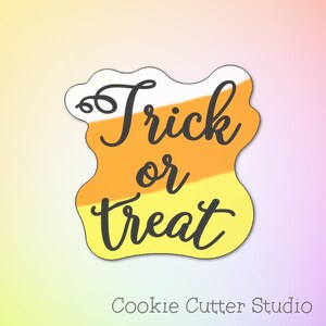 Trick or Treat Cookie Cutter, Halloween Cookie Cutters