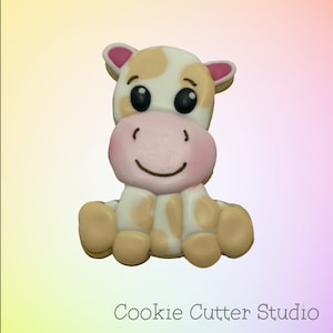 Cow Cookie Cutter: Farm Animal PLA Plastic Cutter