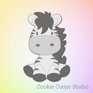 Zebra Cookie Cutter, Jungle Animal Cookie Cutter, Safari Cookie Cutter
